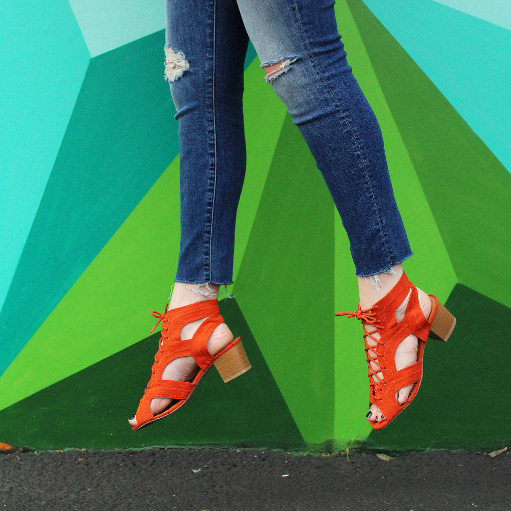Blue and Orange Sandal main image 1