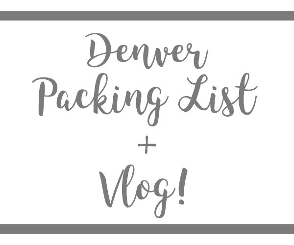 denver packing list