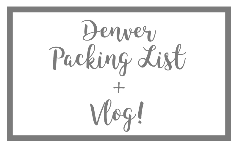 denver packing list