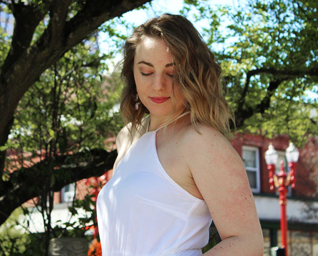 white maxi dress