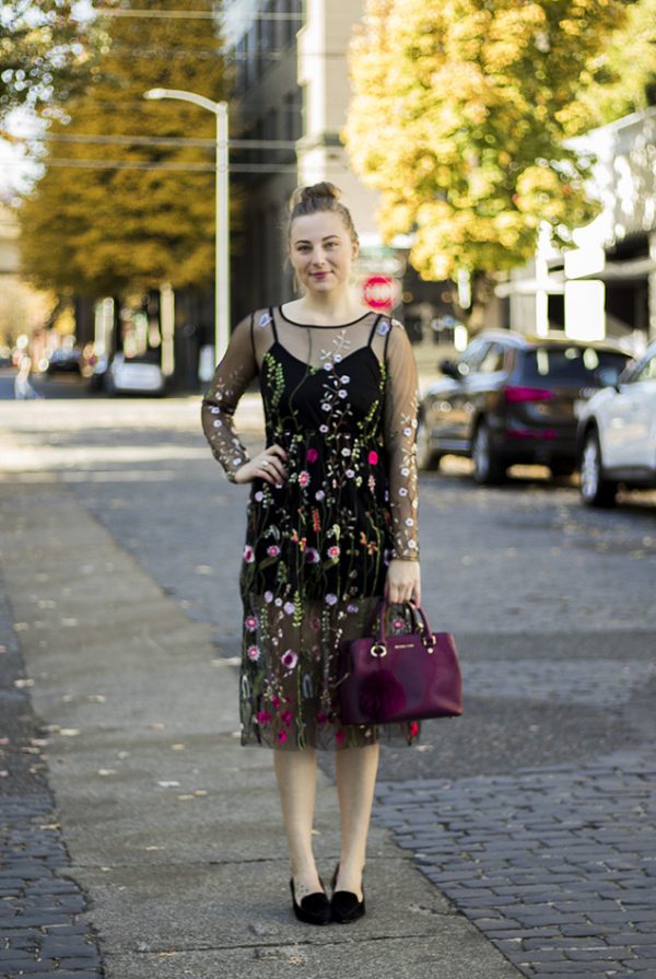 embroidered dress