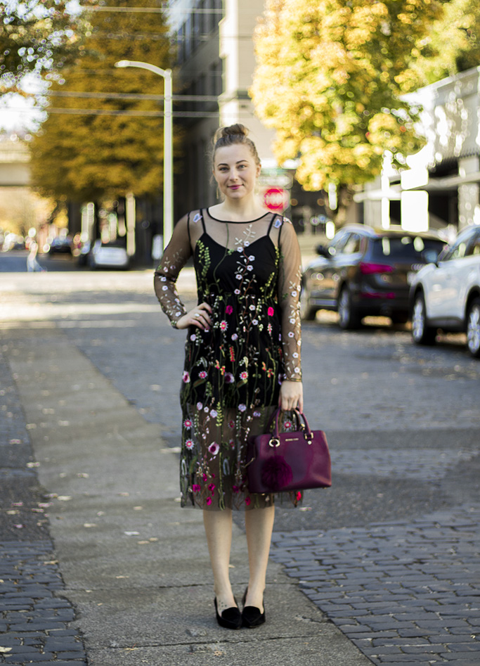 embroidered dress