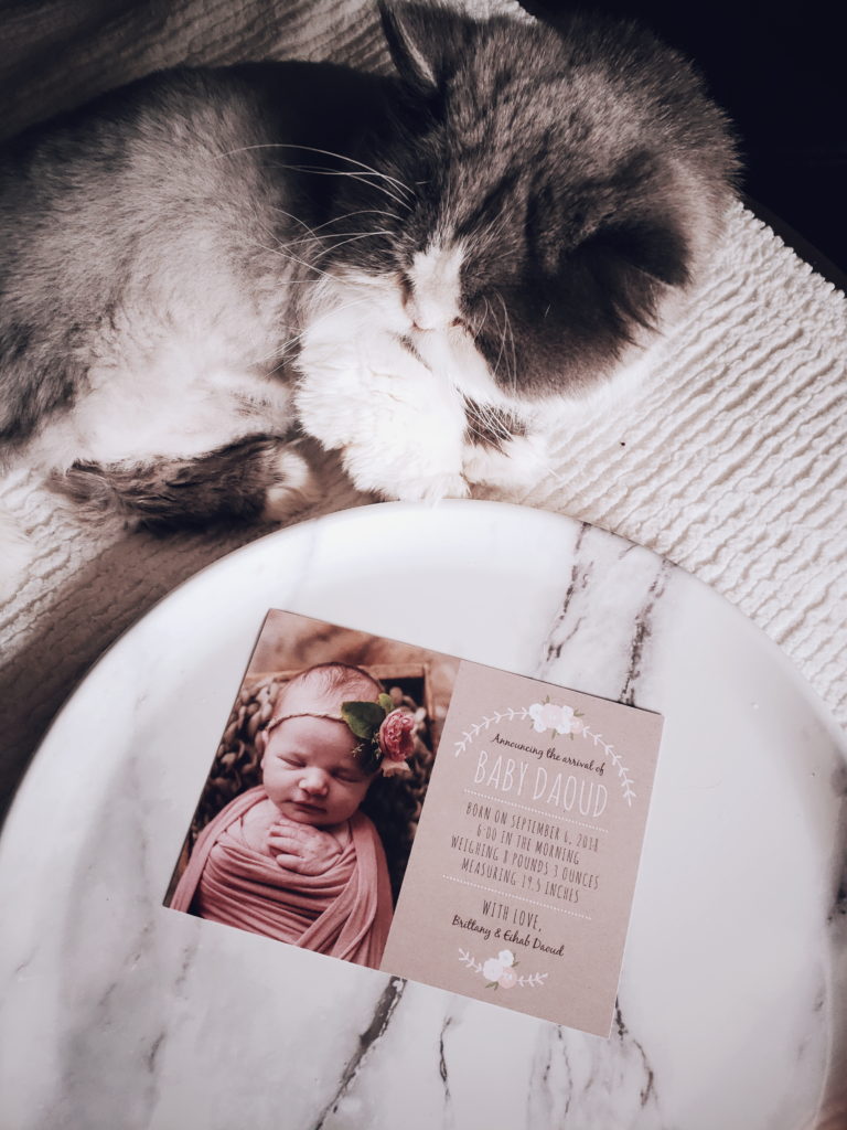 Basic Invite birth announcement